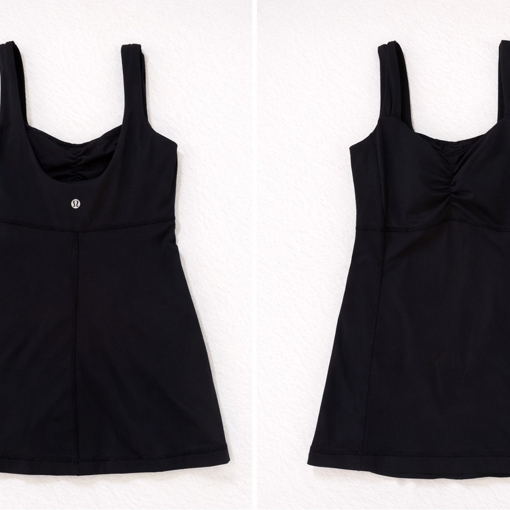 Lululemon Power Y Long Tank w/ Built-In Bra – Black – Size 4